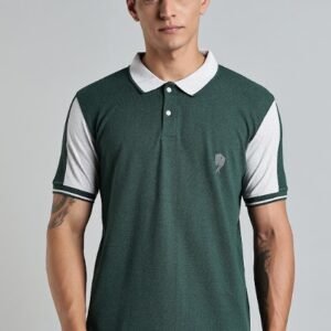 PR41||BOTTLE GREEN|| 100% Cotton T-Shirt