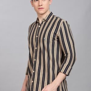 PR3 Shirts 006–Yellow Stripes|| Full Sleeve Shirt