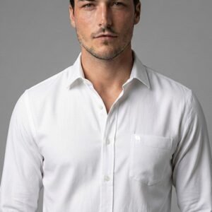 LS004 ||WHITE|| Full Sleeve Shirts || 100% Cotton