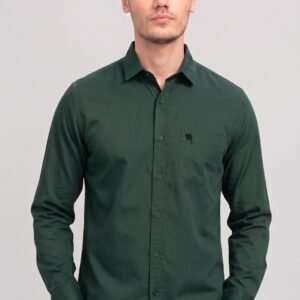 LS005A ||OLIVE|| Full Sleeve Shirts || 100% Cotton